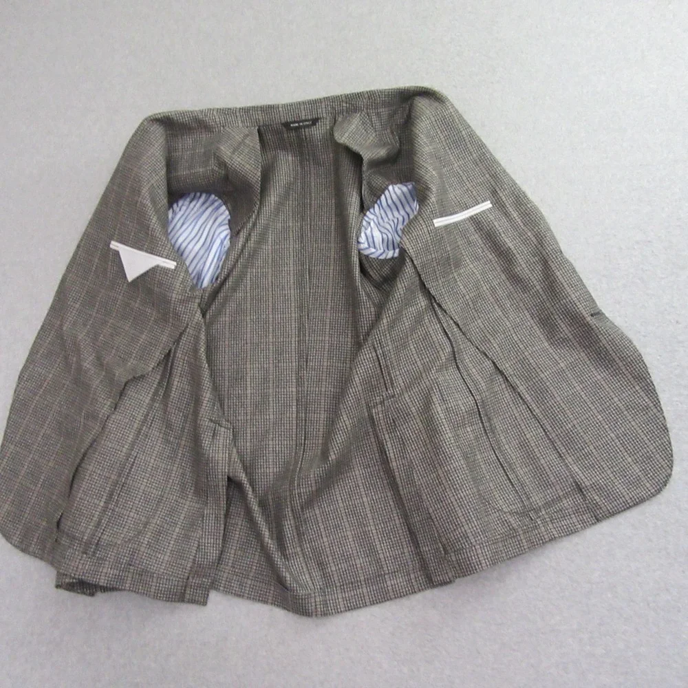 Maurizio Baldassari Unstructured 3 Button Sport Coat 40R / Gray Glen Plaid‎